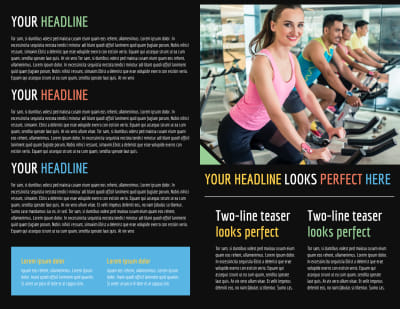 Top Fitness Center Brochure Template Preview 2