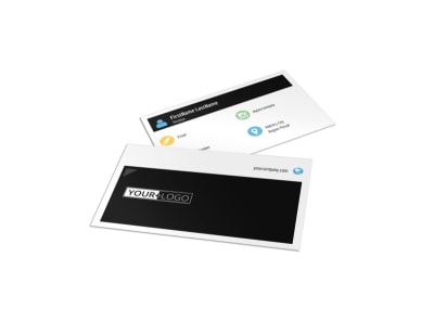 Top Fitness Center Business Card Template preview
