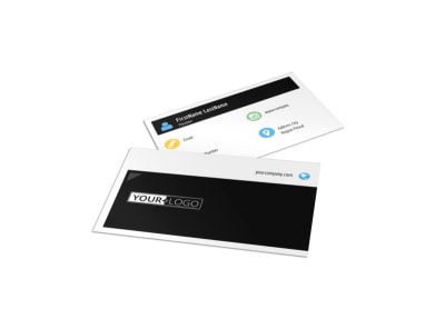 Top Fitness Center Business Card Template preview