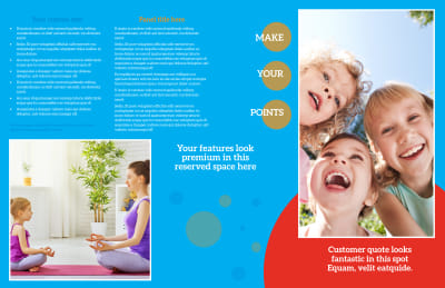 Just For Kids Health Brochure Template Preview 2