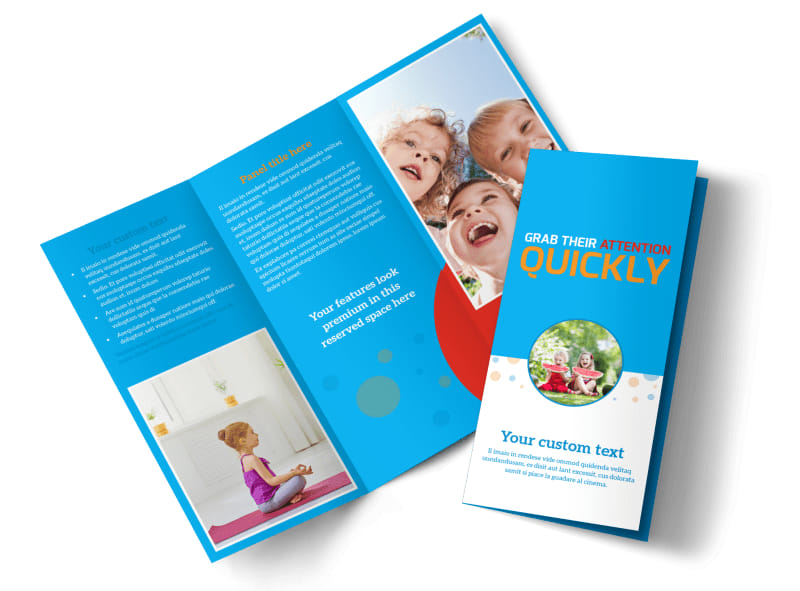 kids brochure templates