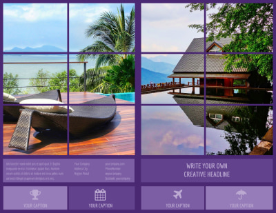 Luxury Villa Rental Brochure Template Preview 1