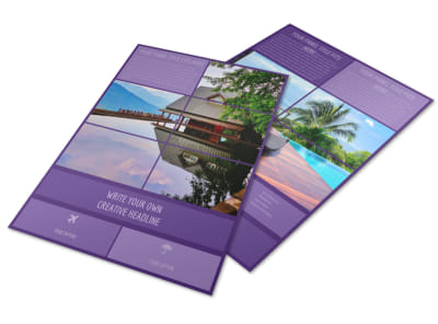 Luxury Villa Rental Flyer Template preview