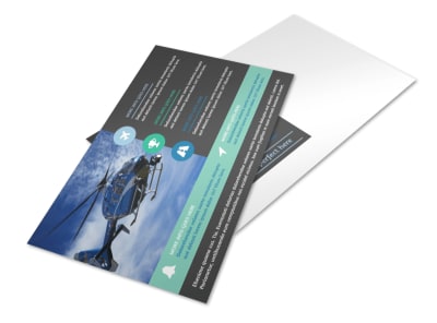 Fly High Air Travel Postcard Template 2 preview