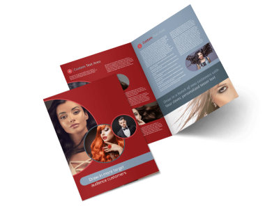Fancy Hair Salon Bi-Fold Brochure Template 2 preview