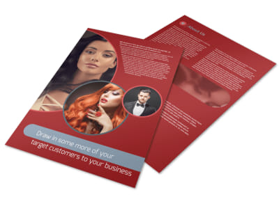 Fancy Hair Salon Flyer Template preview