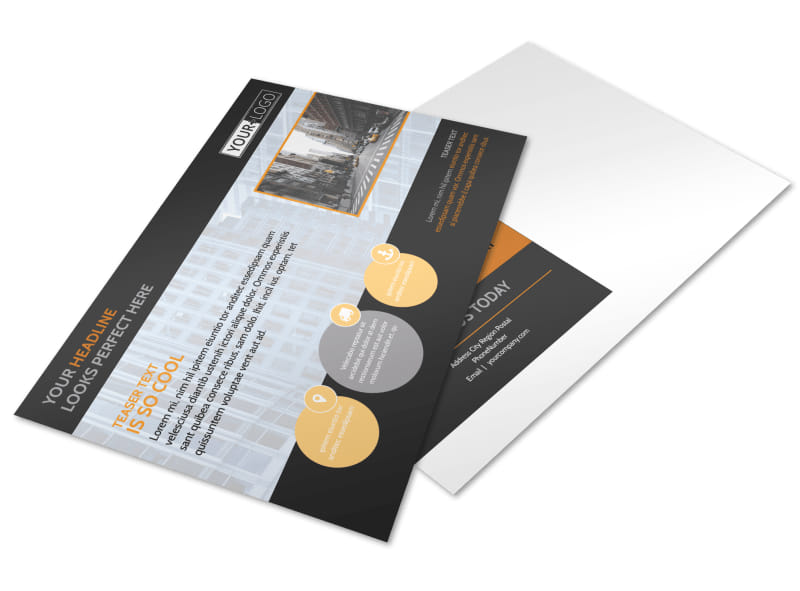 elite commercial real estate postcard template mycreativeshop yellow commercial real estate flyer