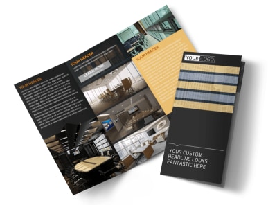 Elite Commercial Real Estate Tri-Fold Brochure Template preview