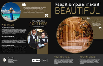 Five Star Luxury Hotels Brochure Template Preview 1