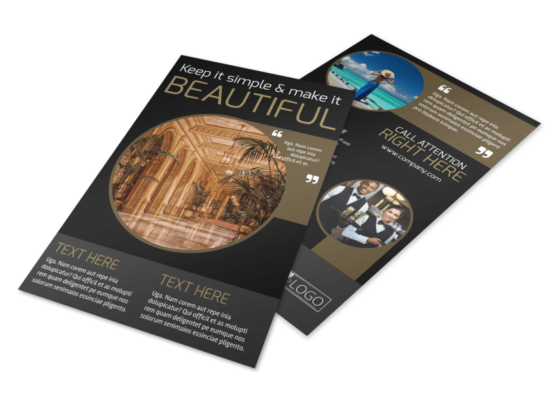 Five Star Luxury Hotels Flyer Template Preview 1