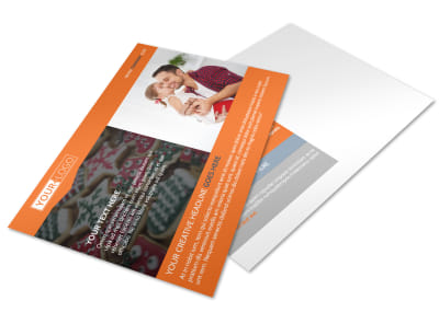 Fun Holiday Party Service Postcard Template preview