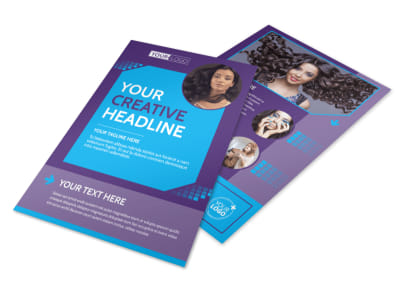 Beauty & Hair Salon Studio Flyer Template 3 preview