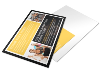 Your Personal Fitness Postcard Template 2 preview