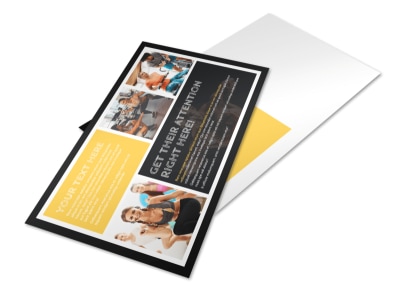 Your Personal Fitness Postcard Template preview
