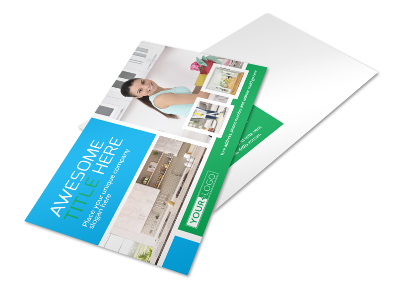 Top House Cleaning Service Postcard Template