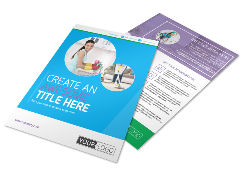 how to make a cleaning service flyer