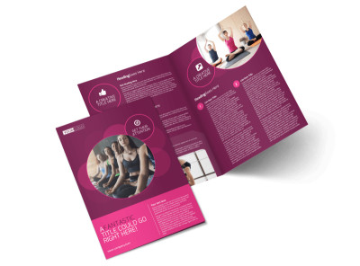 Core Yoga Fitness Bi-Fold Brochure Template 2 preview