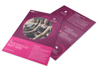 Core Yoga Fitness Flyer Template preview