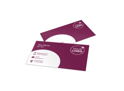 Core Yoga Fitness Business Card Template preview