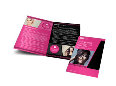 The Beauty Parlour Bi-Fold Brochure Template preview
