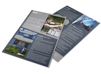 Reliable Roof Cleaning Flyer Template preview