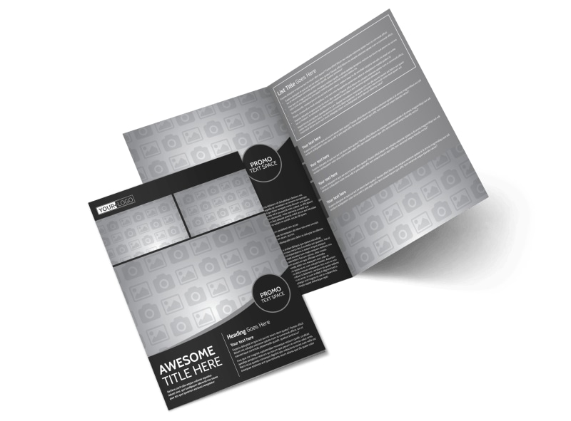 Blank Bi-Fold Brochure Template 11255LB