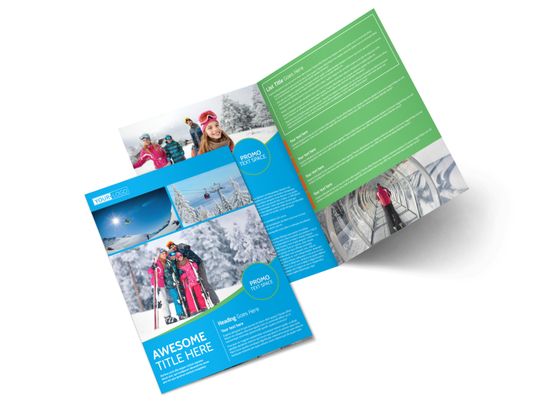 Popular Ski Resort Brochure Template Preview 1