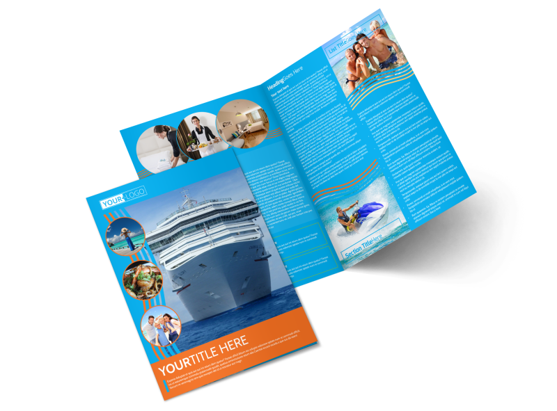 Cruise Ship Vacation Brochure Template Preview 1