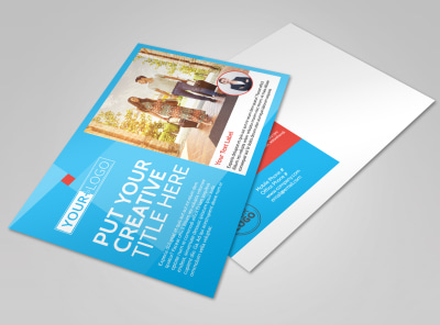 Awesome Travel Agents Postcard Template preview
