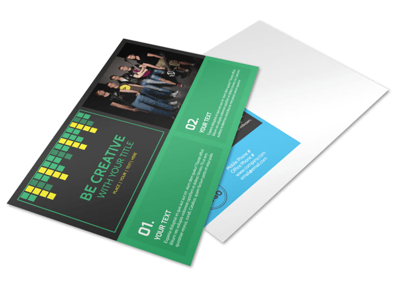Popular Music Band Postcard Template