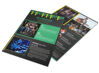 Popular Music Band Flyer Template preview