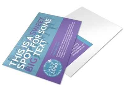 Aerobics Class Postcard Template 2 preview