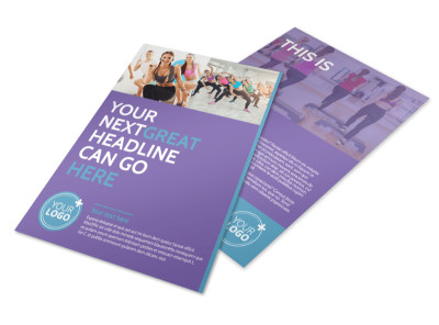Aerobics Class Flyer Template 3 preview