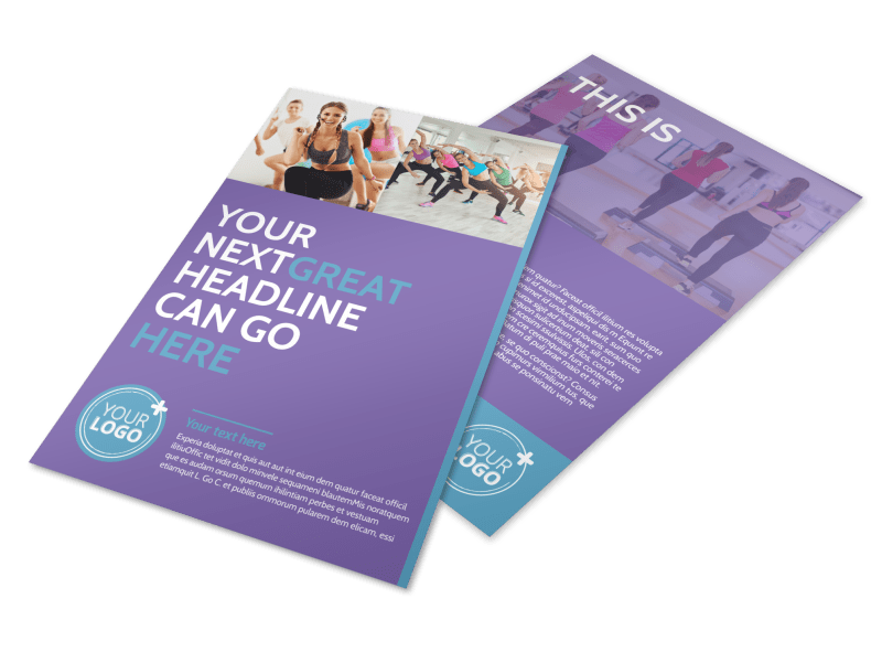 Aerobics Class Flyer Template Preview 1