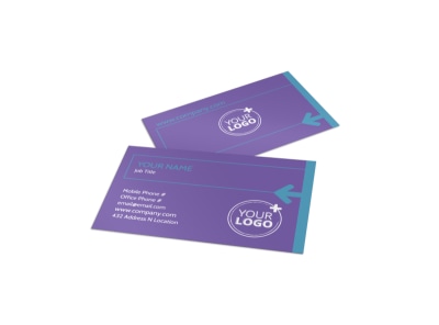 Aerobics Class Business Card Template preview