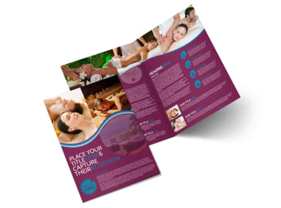 Spa Resort Getaway Bi-Fold Brochure Template 2 preview