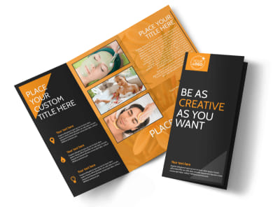 Creative Beauty Spa Tri-Fold Brochure Template preview