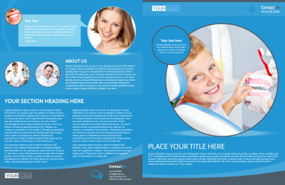 Dental Care Clinic Brochure Template Preview 1