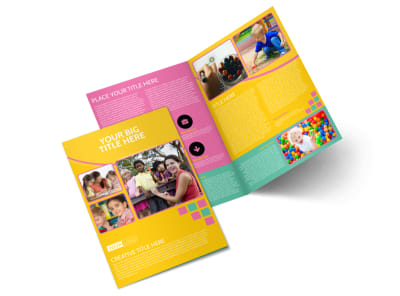 Fun Daycare Service Bi-Fold Brochure Template 2 preview