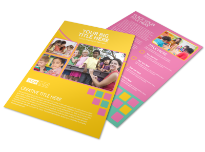 Child Care Flyers Template Preview