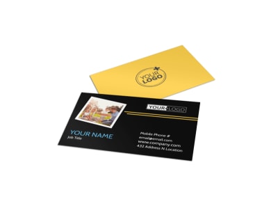 Family Photography Service Business Card Template preview