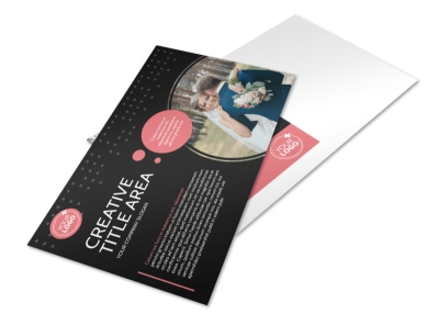 Beautiful Wedding Photography Postcard Template preview