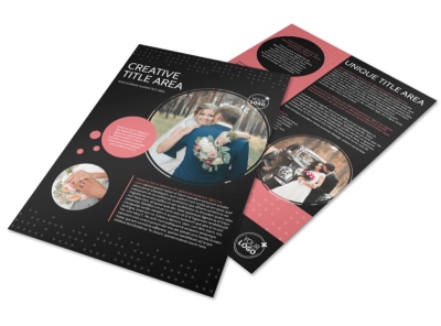 Beautiful Wedding Photography Flyer Template preview