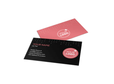 Beautiful Wedding Photography Business Card Template preview