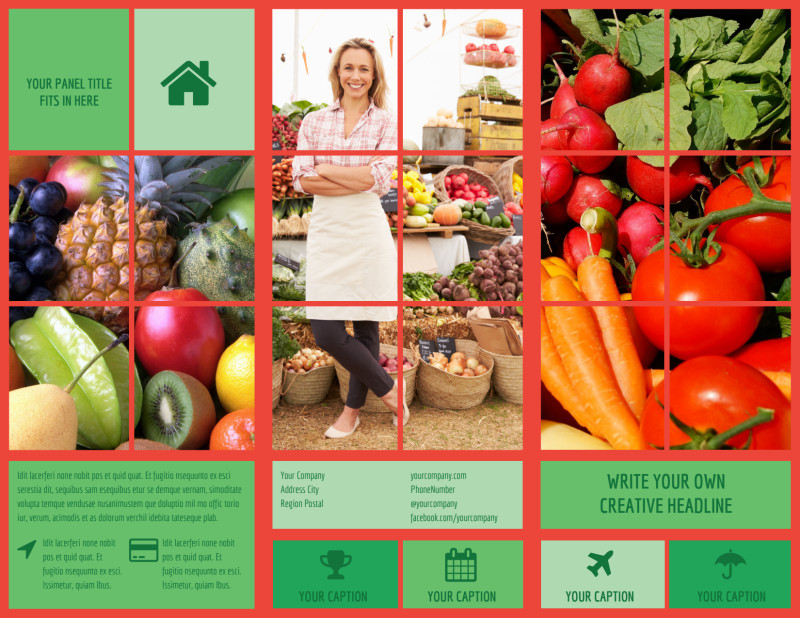 Fresh Local Produce Brochure Template