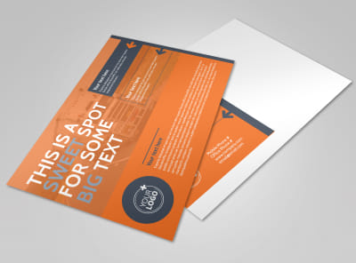 Moving Company Postcard Template preview