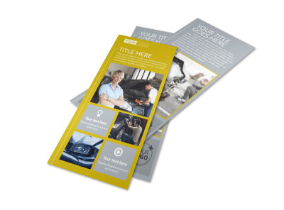 Auto Body & Repair Flyer Template preview