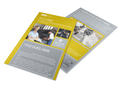 Auto Body & Repair Flyer Template preview