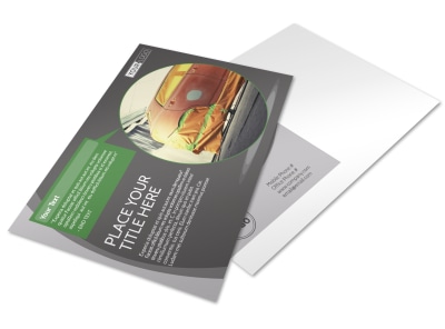Custom Auto Painting Postcard Template preview