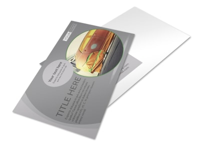Custom Auto Painting Postcard Template preview